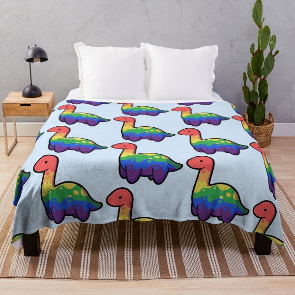 Item preview, hugadino Cute Rainbow long neck dinosaur, dino, Pride, LGBTQ designed and sold by hugadino.
