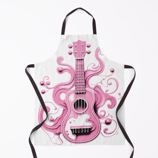 Item preview, Ukulele, colorful ukulele with paint splashes. Pastel shades/ coral. designed and sold by My-fake-places.