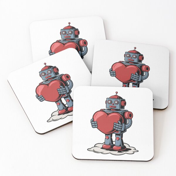 Item preview, Robot with big heart love heart designed and sold by Newhyperion.