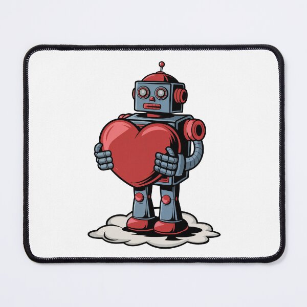 Item preview, Robot with big heart love heart designed and sold by Newhyperion.