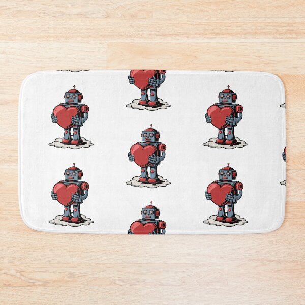 Item preview, Robot with big heart love heart designed and sold by Newhyperion.
