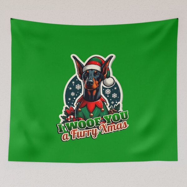 Item preview, Doberman Dobie Xmas elf gift designed and sold by ThisDress.