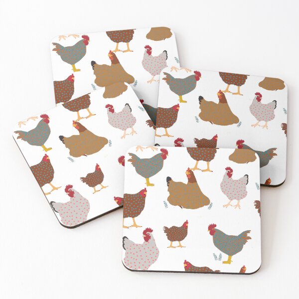 Item preview, Handpainted colourful chickens designed and sold by HoddyDesign.