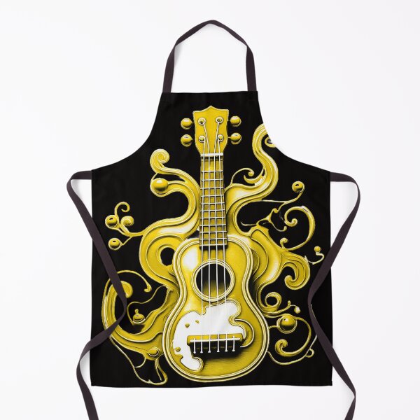 Item preview, Ukulele, colorful ukulele with paint splashes. Vivid shades/yellow. designed and sold by My-fake-places.