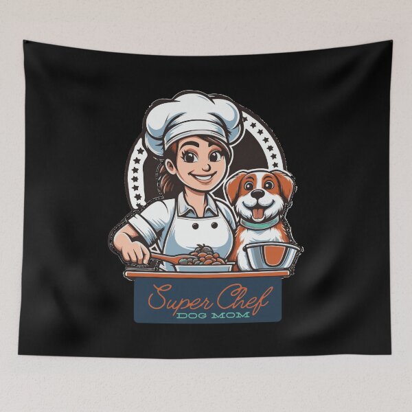 Item preview, Dog Mom - A Super Chef designed and sold by Woof-Worthy-ART.
