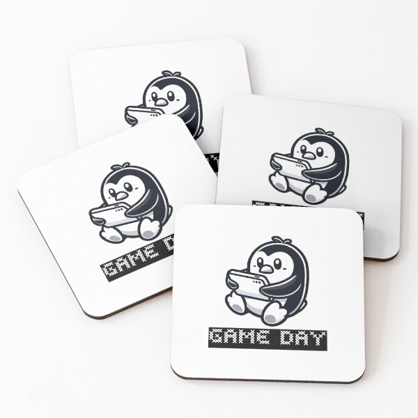 Item preview, Cute Penguin is playing a Video Game - Game Day designed and sold by MaateoDesign.