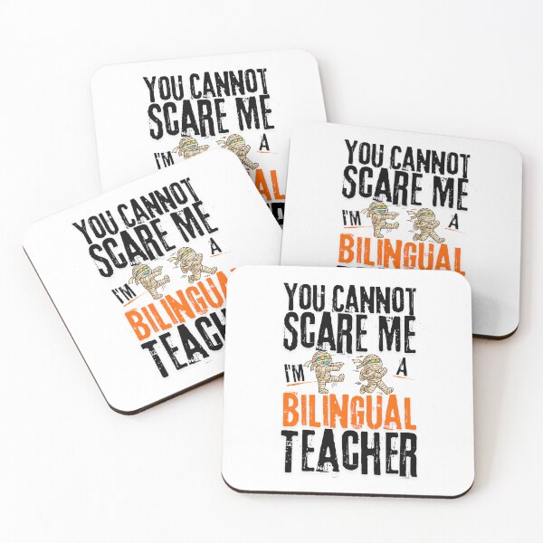 Item preview, Funny For Bilingual teachers, You Can't Scare Me I'm A Bilingual Teacher, Halloween 2025 designed and sold by ArtByKatti.