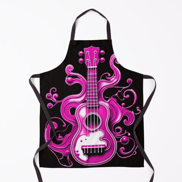 Item preview, Ukulele, colorful ukulele with paint splashes. Vivid shades/ magenta. designed and sold by My-fake-places.