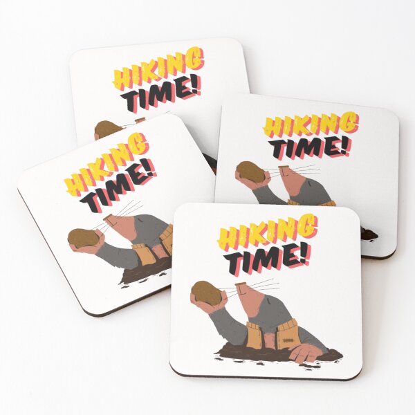 Item preview, Hiking Time Mole Cartoon for Outdoor Enthusiasts designed and sold by MSHobbies.