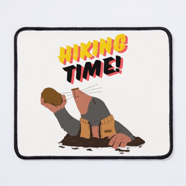 Item preview, Hiking Time Mole Cartoon for Outdoor Enthusiasts designed and sold by MSHobbies.