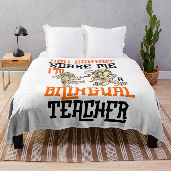 Item preview, Funny For Bilingual teachers, You Can't Scare Me I'm A Bilingual Teacher, Halloween 2025 designed and sold by ArtByKatti.