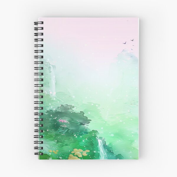 Item preview, Mystic Mountains and Cranes - Chinese Landscape Art designed and sold by Piotrek0001.
