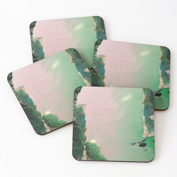 Item preview, Mystic Mountains and Cranes - Chinese Landscape Art designed and sold by Piotrek0001.