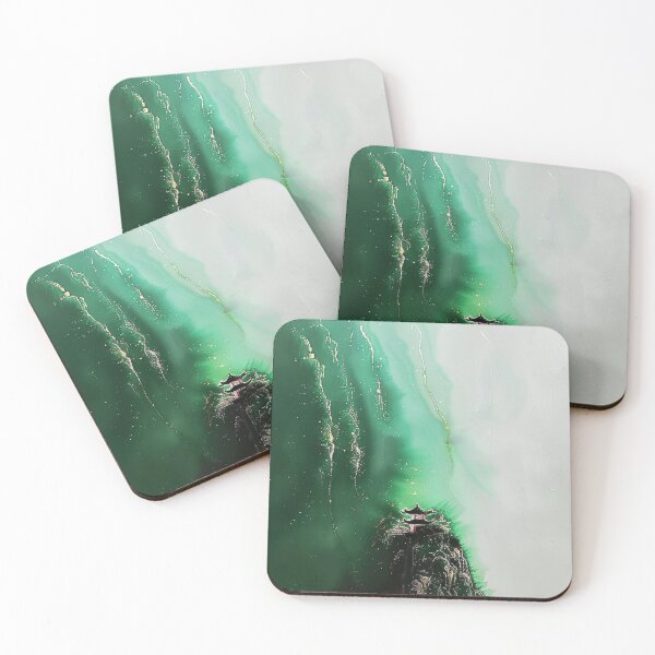 Item preview, Mystic Mountains and Cranes - Chinese Landscape Art designed and sold by Piotrek0001.