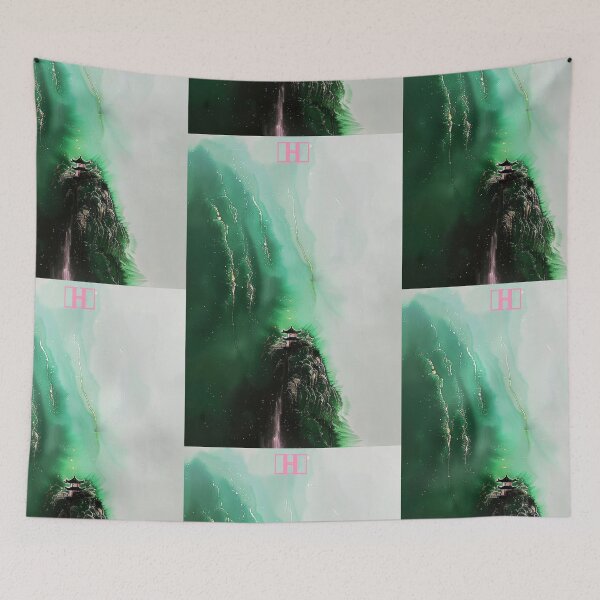 Item preview, Mystic Mountains and Cranes - Chinese Landscape Art designed and sold by Piotrek0001.