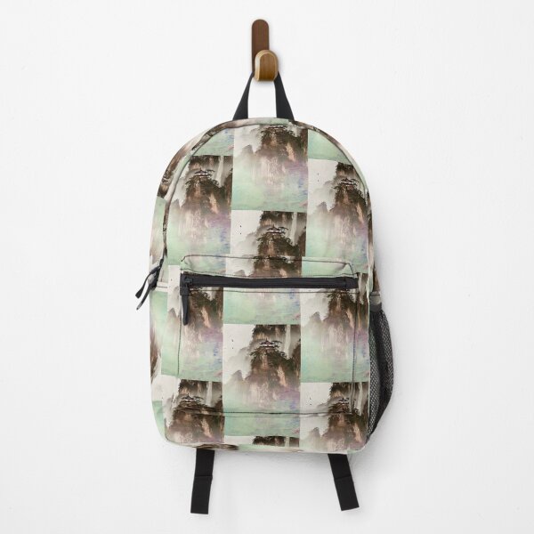 Item preview, Mystic Mountains and Cranes - Chinese Landscape Art designed and sold by Piotrek0001.