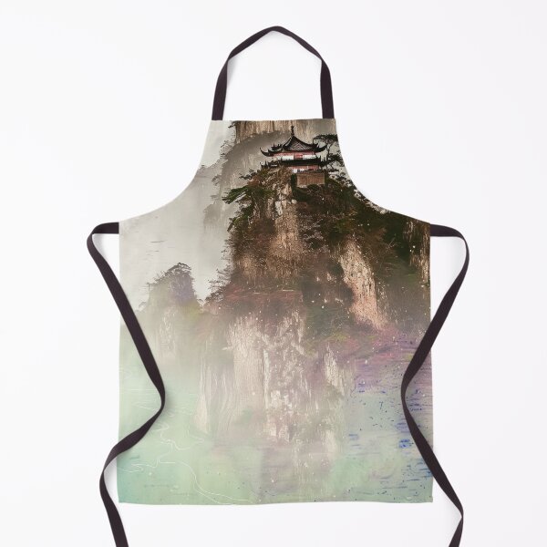 Item preview, Mystic Mountains and Cranes - Chinese Landscape Art designed and sold by Piotrek0001.