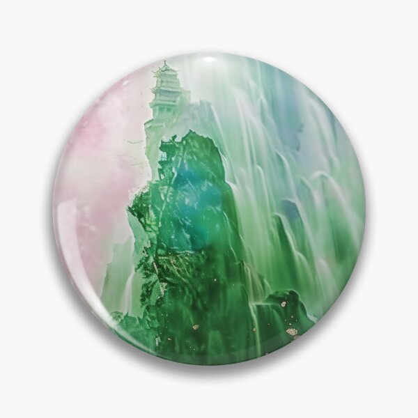 Item preview, Mystic Mountains and Cranes - Chinese Landscape Art designed and sold by Piotrek0001.