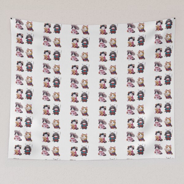 Item preview, Far Eastern themed cats designed and sold by catcraftss.