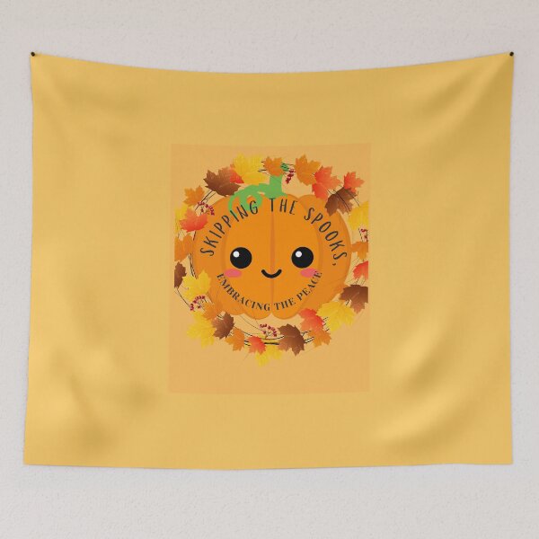 Item preview, Halloween pumpkin autumn fall colors designed and sold by Rainbow Paws Garden.