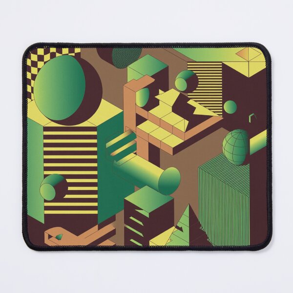 Item preview, Abstract geometric figures with a checkerboard designed and sold by MargoMalej.