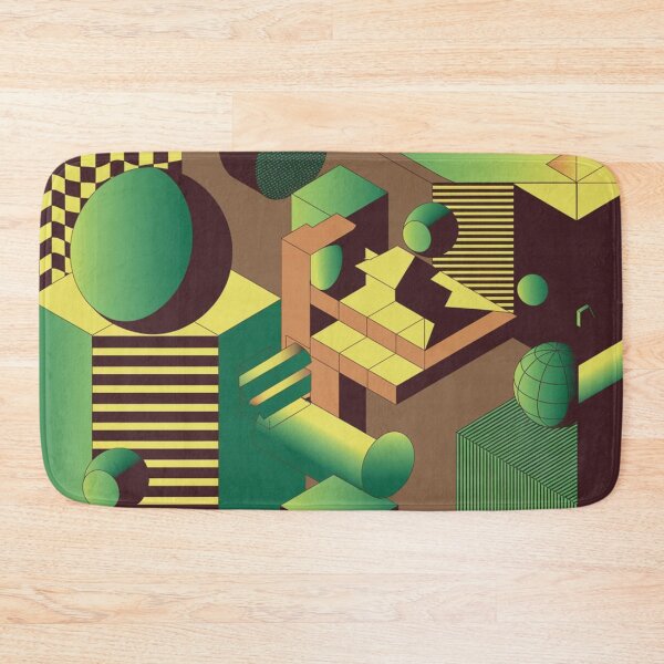 Item preview, Abstract geometric figures with a checkerboard designed and sold by MargoMalej.