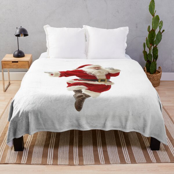 Item preview, Excited santa claus jumping and having fun on white background designed and sold by Ladidia.