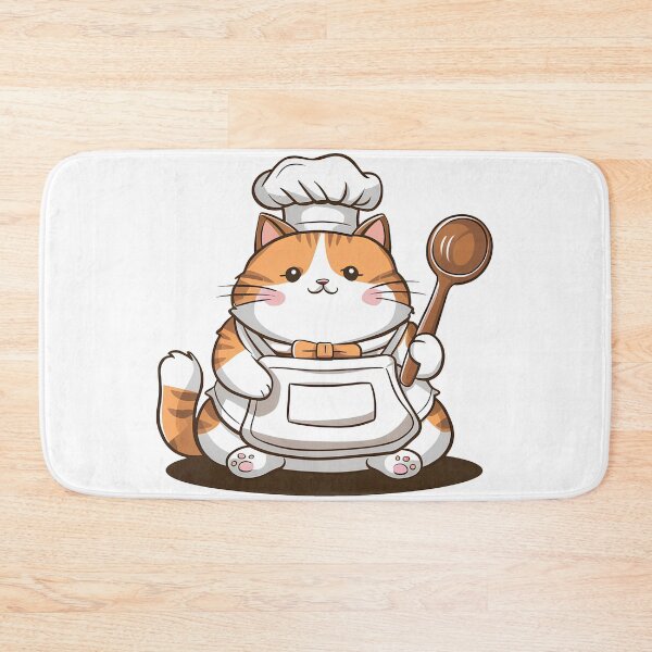 Item preview, Adorable Chef Cat designed and sold by ArtsyWishesShop.