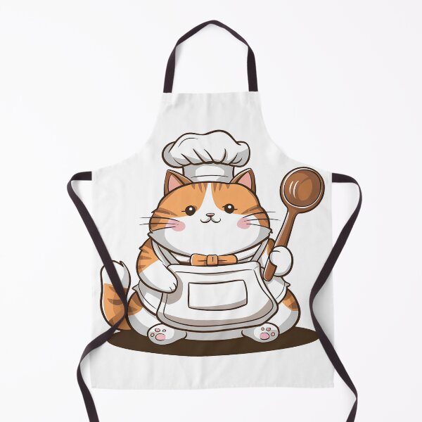 Item preview, Adorable Chef Cat designed and sold by ArtsyWishesShop.