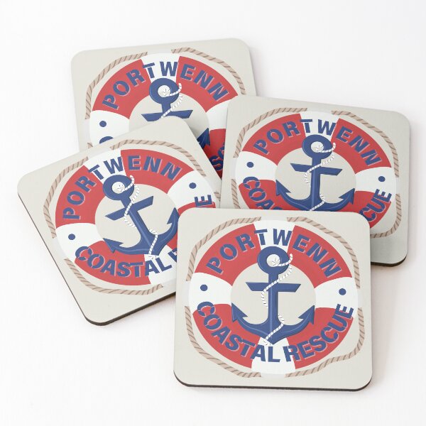Item preview, Doc Martin Portwenn Coastal Rescue Coast Guard RNLI Port Isaac Cornwall designed and sold by SonnyBoyDesigns.