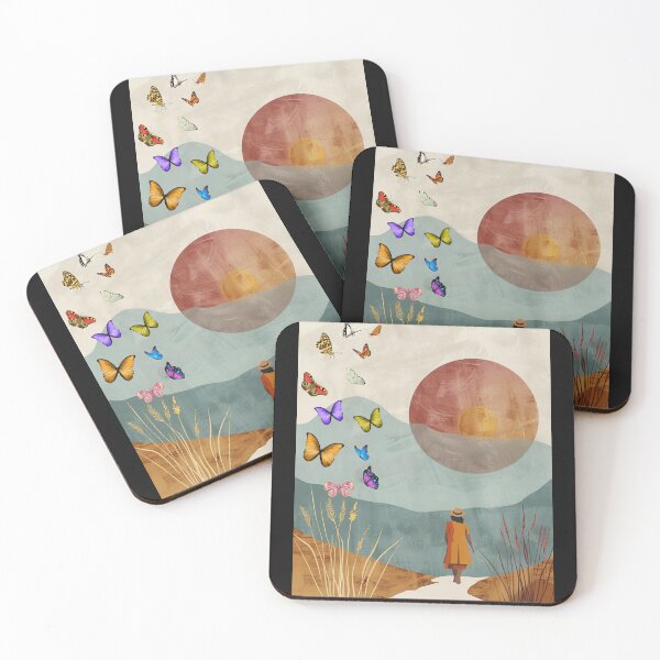 Item preview, Boho Butterfly Green Boho Nature Vintage designed and sold by MarcelooArt.