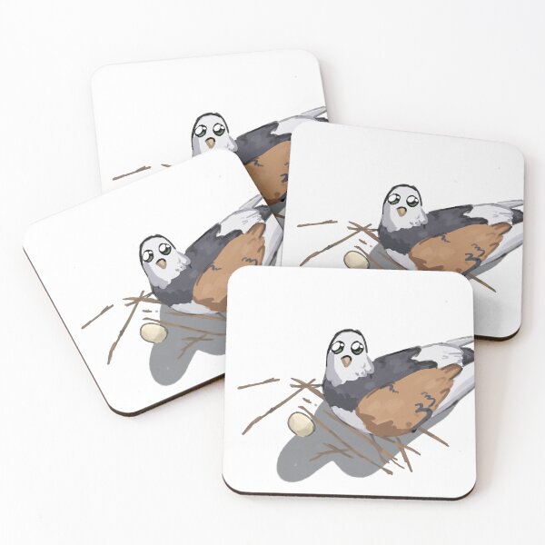 Item preview, Cute pigeon drawing- pigeon nest  designed and sold by OzymandiasArt.