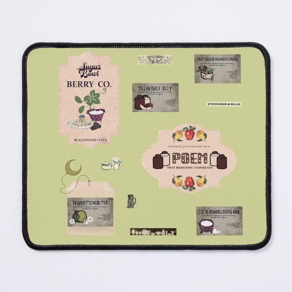 Item preview, Foodie Mystery Labels - Shirley Jackson "We Have Always Lived in the Castle" Aesthetic Sheet designed and sold by LochNestFarm.