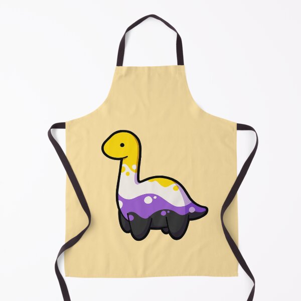 Item preview, hugadino Cute non binary long neck dinosaur, dino, Pride, LGBTQ, designed and sold by hugadino.
