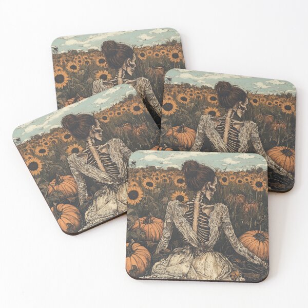 Item preview, Fall field skeleton art designed and sold by Beyond Tees.