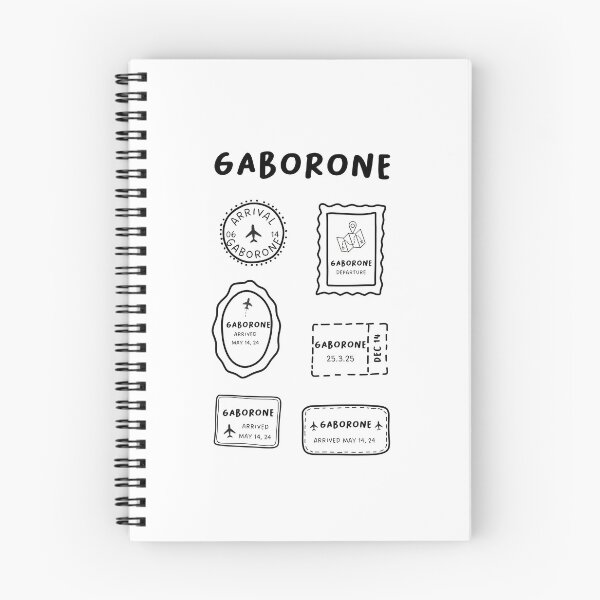 Item preview, Gaborone | Travel Stamp Collection | Minimalist Design designed and sold by RM-Journey.
