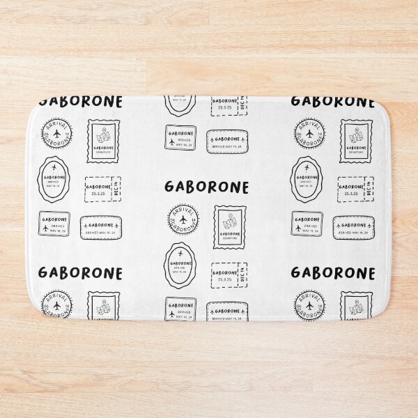 Item preview, Gaborone | Travel Stamp Collection | Minimalist Design designed and sold by RM-Journey.