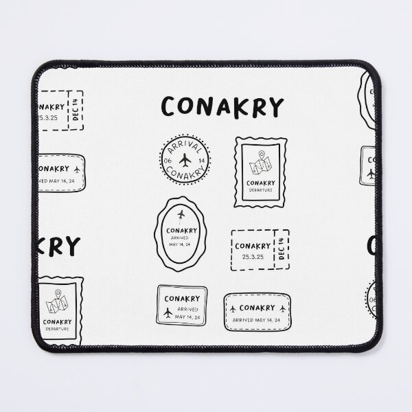 Item preview, Conakry | Travel Stamp Collection | Minimalist Design designed and sold by RM-Journey.