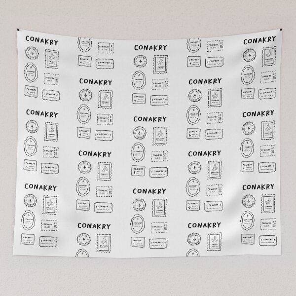 Item preview, Conakry | Travel Stamp Collection | Minimalist Design designed and sold by RM-Journey.