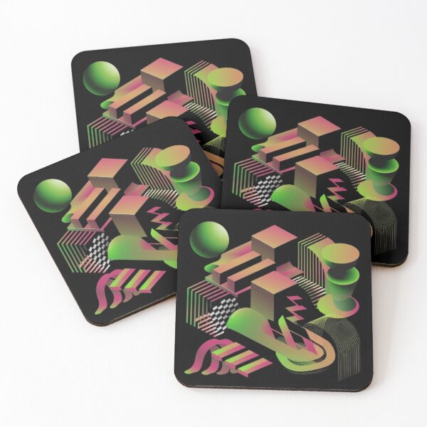 Item preview, Abstract geometric figures with squares designed and sold by MargoMalej.