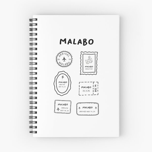 Item preview, Malabo | Travel Stamp Collection | Minimalist Design designed and sold by RM-Journey.