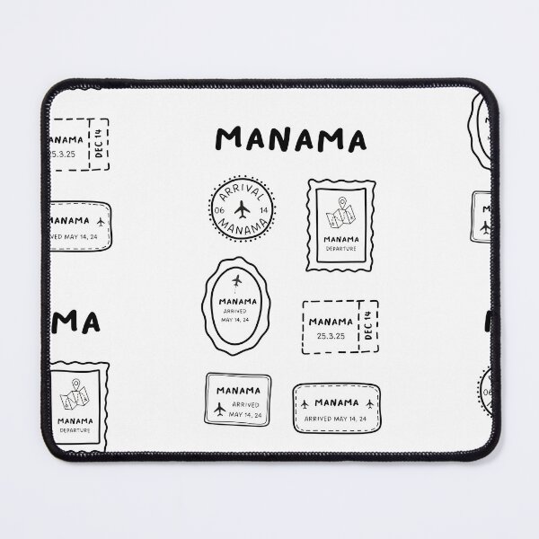 Item preview, Manama | Travel Stamp Collection | Minimalist Design designed and sold by RM-Journey.