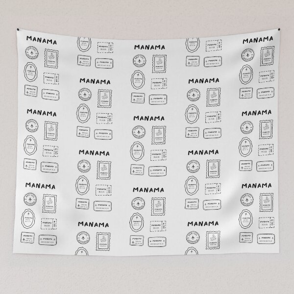 Item preview, Manama | Travel Stamp Collection | Minimalist Design designed and sold by RM-Journey.