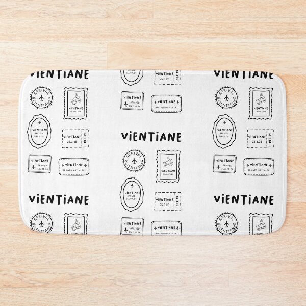 Item preview, Vientiane | Travel Stamp Collection | Minimalist Design designed and sold by RM-Journey.