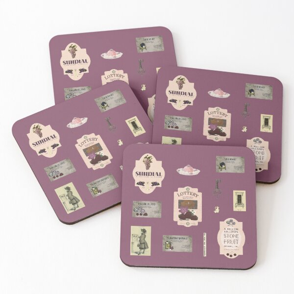 Item preview, Foodie Horror Labels - Shirley Jackson Miscellany Aesthetic Sheet designed and sold by LochNestFarm.