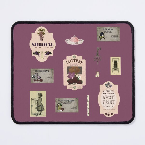Item preview, Foodie Horror Labels - Shirley Jackson Miscellany Aesthetic Sheet designed and sold by LochNestFarm.