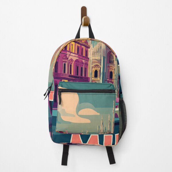 Item preview, Vintage Milan City Skyline Art Print | Retro Italian Travel Poster | Iconic Milan Cathedral & Piazza del Duomo Wall Decor | Milan City Artwork | Mid-Century Modern Design designed and sold by nomiraclehere.