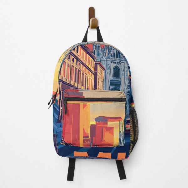 Item preview, Vintage Milan City Skyline Art Print | Retro Italian Travel Poster | Iconic Milan Cathedral & Piazza del Duomo Wall Decor | Milan City Artwork | Mid-Century Modern Design designed and sold by nomiraclehere.