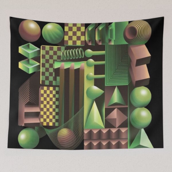Item preview, Abstract geometric figures with drop designed and sold by MargoMalej.