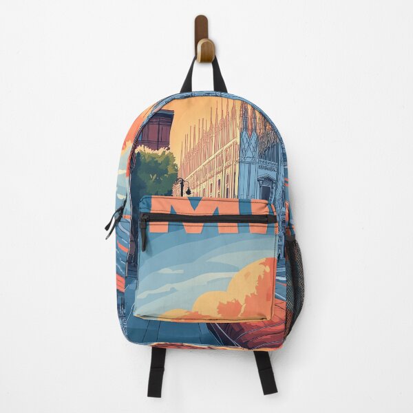 Item preview, Vintage Milan City Skyline Art Print | Retro Italian Travel Poster | Iconic Milan Cathedral & Piazza del Duomo Wall Decor | Milan City Artwork | Mid-Century Modern Design designed and sold by nomiraclehere.